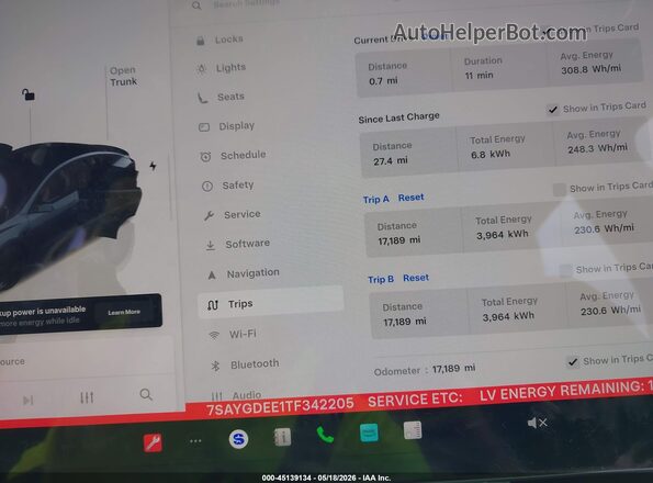 7SAYGDEE1TF342205 2026 TESLA MODEL Y Gray Rear seats view