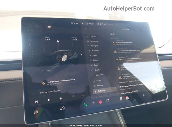 7SAYGDEE1TF563111 2026 TESLA MODEL Y Gray Rear seats view
