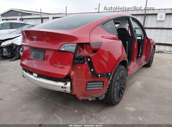 7SAYGDEE2PA187747 2023 TESLA MODEL Y Red Rear right