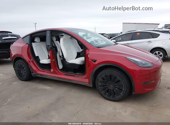 7SAYGDEE2PA187747 2023 TESLA MODEL Y Red 360 interior view