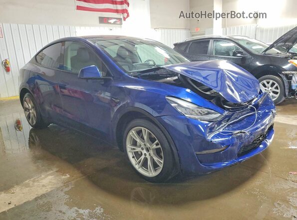 7SAYGDEE3NF363429 2022 TESLA MODEL Blue Przód prawy