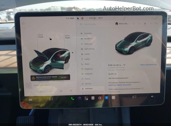 7SAYGDEE3RA301127 2024 TESLA MODEL Y Gray 