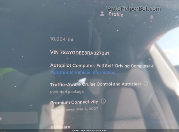 7SAYGDEE3RA327081 2024 TESLA MODEL Y Gray 