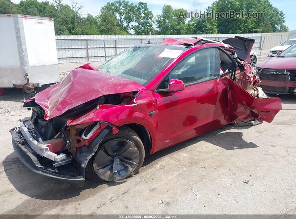 7SAYGDEE3TF370913 2026 TESLA MODEL Y Red Передня ліва чверть