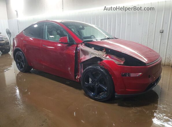 7SAYGDEE3TF551672 2026 TESLA MODEL Красный Передняя правая четверть