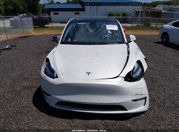 7SAYGDEE4NF320007 2022 TESLA MODEL Y White Սարքավորումների վահանակի տեսք