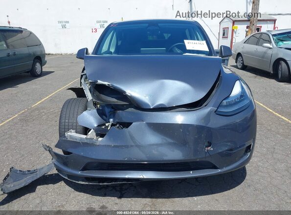 7SAYGDEE4PA098911 2023 TESLA MODEL Y Gray Widok zestawu wskaźników