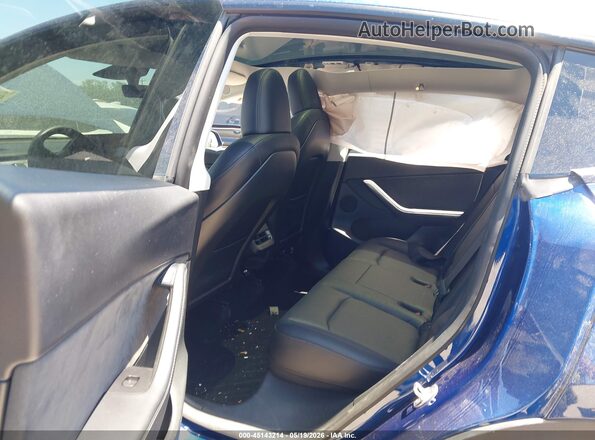 7SAYGDEE5NA002796 2022 TESLA MODEL Y Blue VIN sticker view