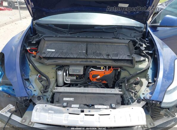 7SAYGDEE5NF370754 2022 TESLA MODEL Y Blue Հետևի տեսք