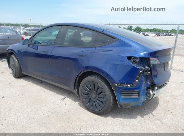 7SAYGDEE5NF370754 2022 TESLA MODEL Y Blue Հետևի ձախ