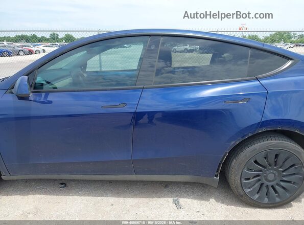 7SAYGDEE5NF370754 2022 TESLA MODEL Y Blue Սալոնի հետևի տեսք