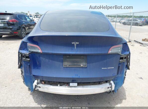 7SAYGDEE5NF370754 2022 TESLA MODEL Y Blue 