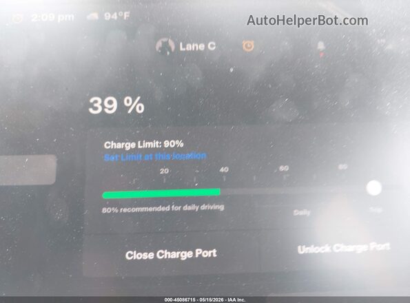 7SAYGDEE5NF370754 2022 TESLA MODEL Y Blue 