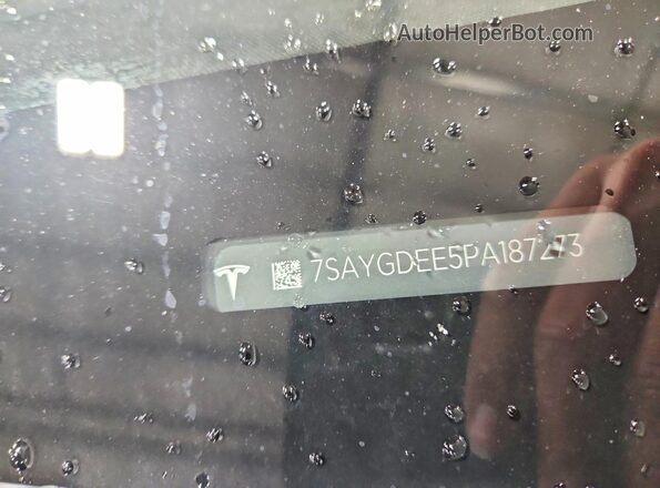 7SAYGDEE5PA187273 2023 TESLA MODEL Gray 