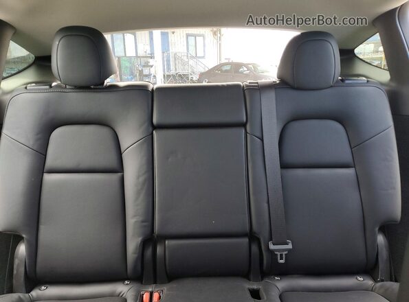 7SAYGDEE5PF945924 2023 TESLA MODEL Gray უკანა სავარძლების ხედი
