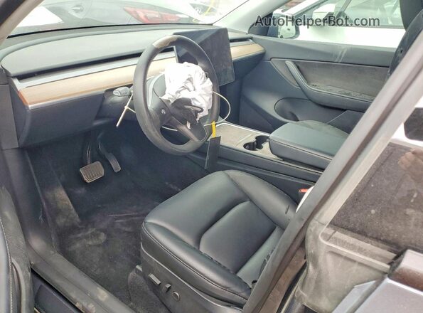 7SAYGDEE5PF945924 2023 TESLA MODEL Gray წინა სალონის ხედი