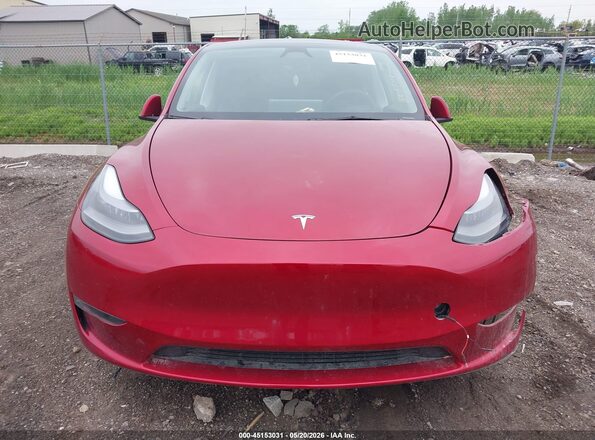 7SAYGDEE5RF025746 2024 TESLA MODEL Y Red Instrument cluster view