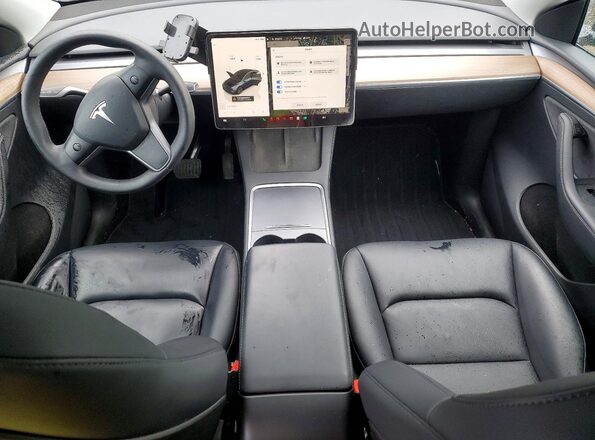 7SAYGDEE5SF302031 2025 TESLA MODEL Black Вид панелі приладів