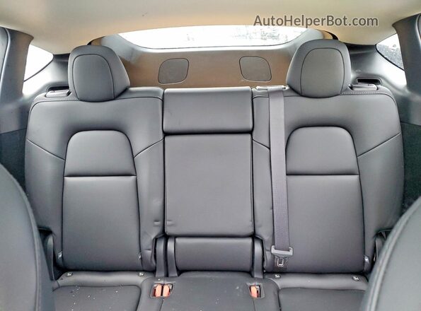 7SAYGDEE5SF302031 2025 TESLA MODEL Black Вид задніх сидінь
