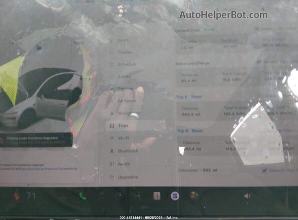 7SAYGDEE5TF586746 2026 TESLA MODEL Y Белый Вид задних сидений