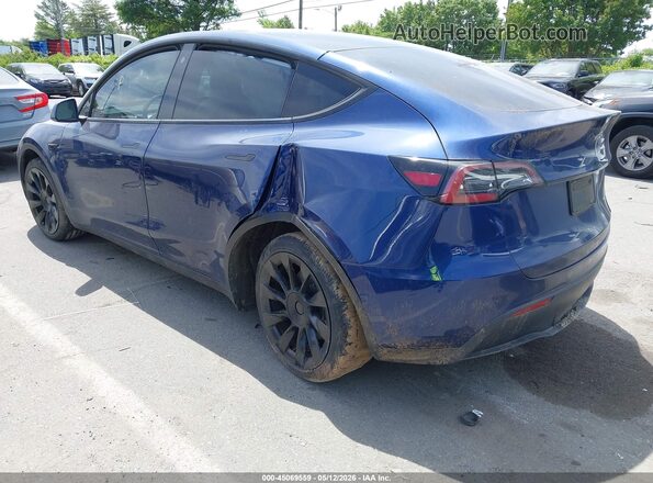 7SAYGDEE6NF422943 2022 TESLA MODEL Y Синий Задняя левая четверть