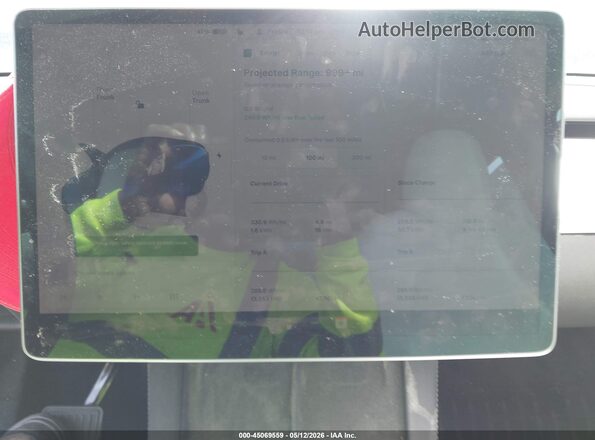 7SAYGDEE6NF422943 2022 TESLA MODEL Y Синий Вид задних сидений