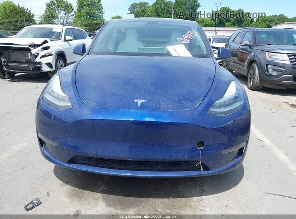 7SAYGDEE6NF422943 2022 TESLA MODEL Y Синий Вид панели приборов