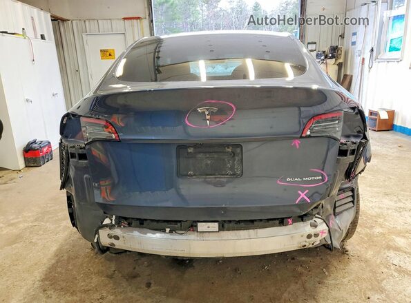 7SAYGDEE6NF445283 2022 TESLA MODEL Серый Вид сзади