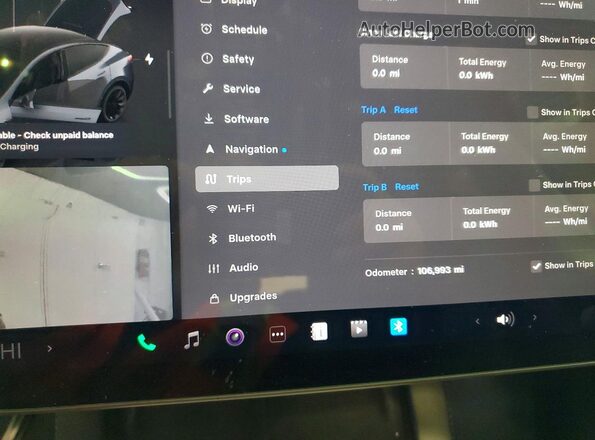 7SAYGDEE6NF445283 2022 TESLA MODEL Серый Вид щитка приборов