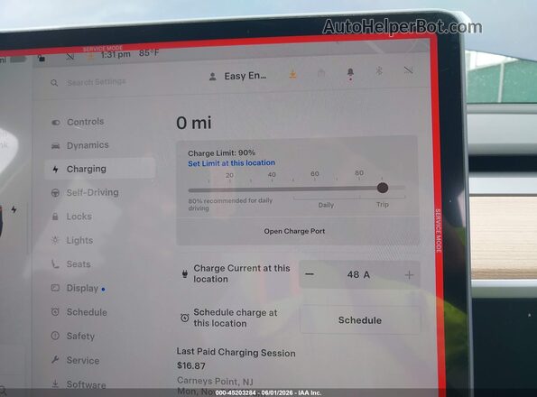7SAYGDEE6PA062038 2023 TESLA MODEL Y Blue 