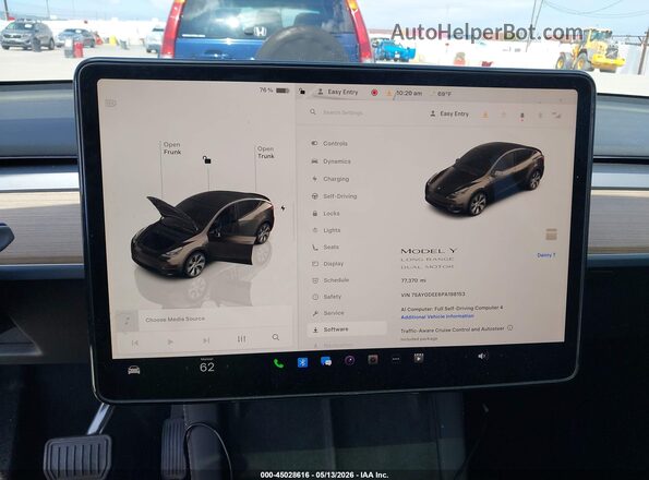 7SAYGDEE6PA198153 2023 TESLA MODEL Y Gray 