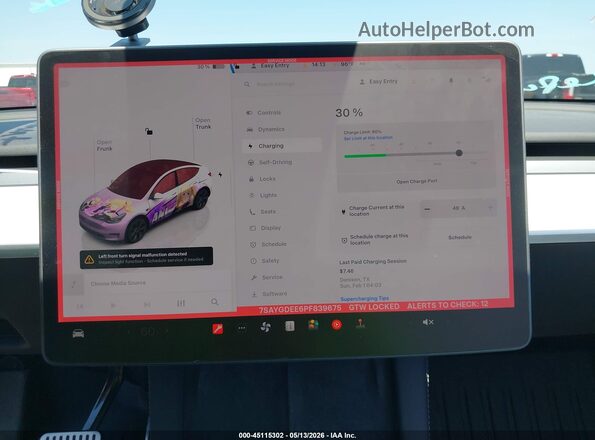 7SAYGDEE6PF839675 2023 TESLA MODEL Y Серый 