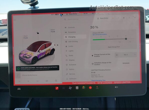7SAYGDEE6PF839675 2023 TESLA MODEL Y Серый 