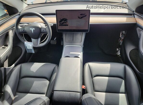 7SAYGDEE6RA291855 2024 TESLA MODEL White Dashboard view