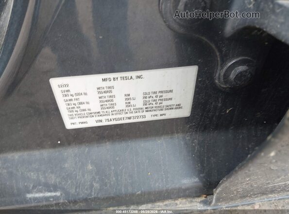 7SAYGDEE7NF372733 2022 TESLA MODEL Y Black Շարժիչի բաժամունքի տեսք