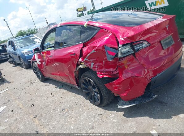 7SAYGDEE7PA129682 2023 TESLA MODEL Y Red უკანა სალონის ხედი