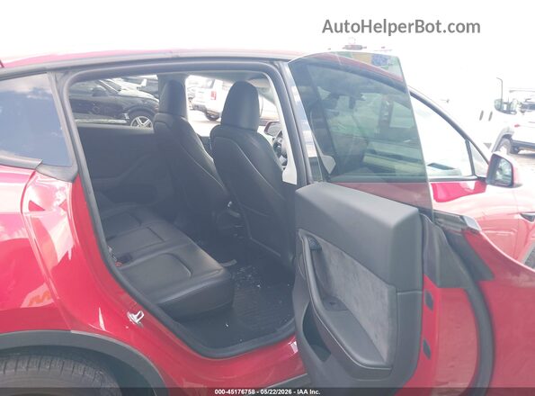 7SAYGDEE7PA129682 2023 TESLA MODEL Y Red VIN კოდის სტიკერის ხედი
