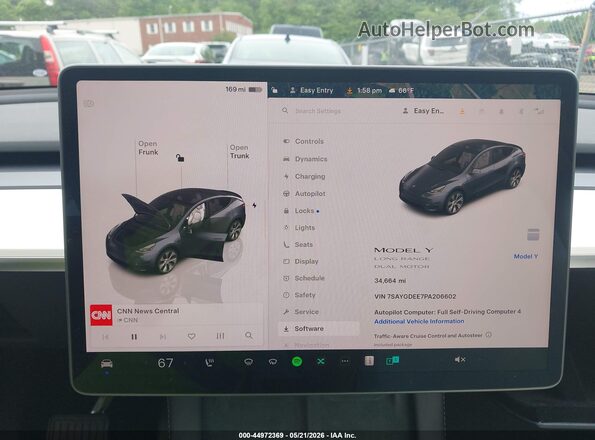 7SAYGDEE7PA206602 2023 TESLA MODEL Y Gray 