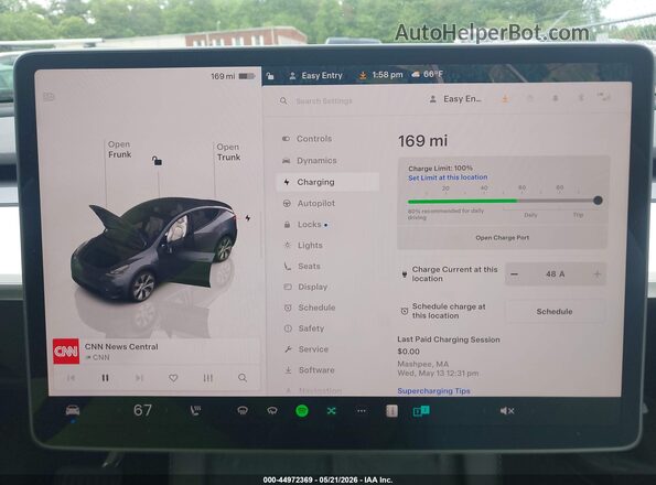 7SAYGDEE7PA206602 2023 TESLA MODEL Y Gray 