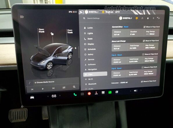 7SAYGDEE7PF891154 2023 TESLA MODEL Gray Вид щитка приладів