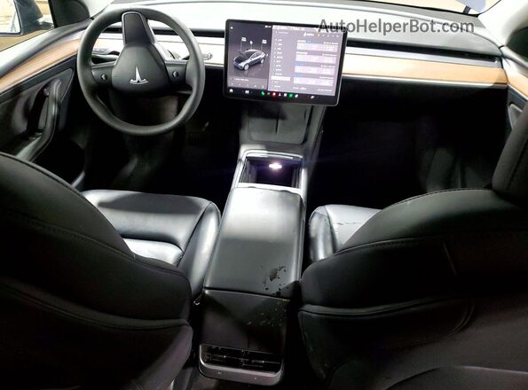 7SAYGDEE7PF891154 2023 TESLA MODEL Gray Вид панелі приладів