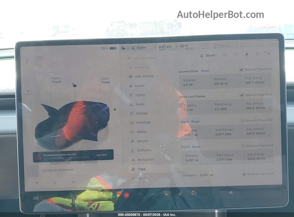 7SAYGDEE7TA472423 2026 TESLA MODEL Y Черный Вид задних сидений
