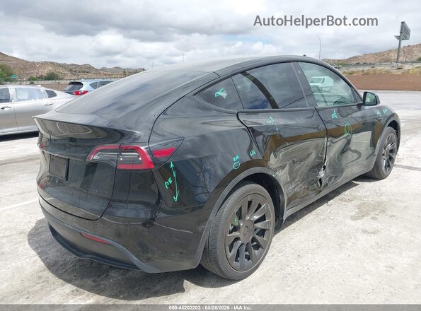 7SAYGDEE8NF455720 2022 TESLA MODEL Y Black უკანა მარჯვენა