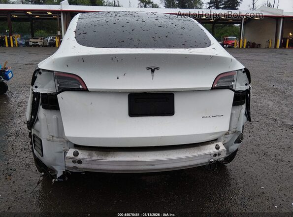7SAYGDEE8NF568681 2022 TESLA MODEL Y White წინა ხედი