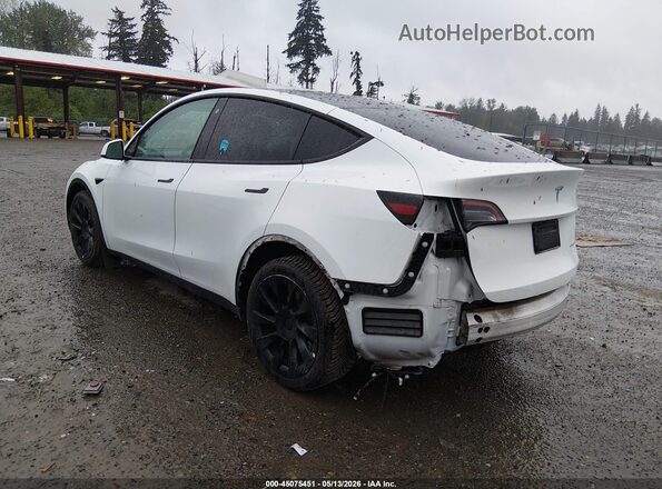 7SAYGDEE8NF568681 2022 TESLA MODEL Y White უკანა მარცხენა