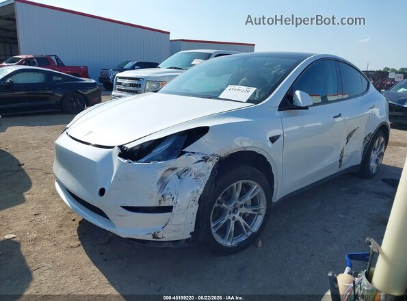 7SAYGDEE8PA045841 2023 TESLA MODEL Y White Vista tres cuartos delantera izquierda