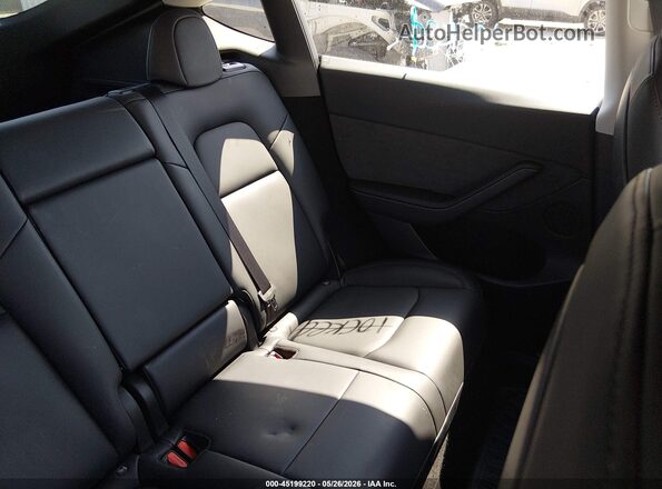 7SAYGDEE8PA045841 2023 TESLA MODEL Y White Vista de la etiqueta del VIN