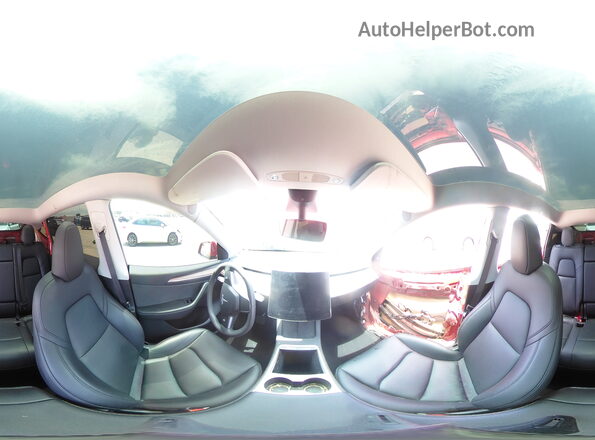 7SAYGDEE8PA088690 2023 TESLA MODEL Red Vista interior de 360 grados