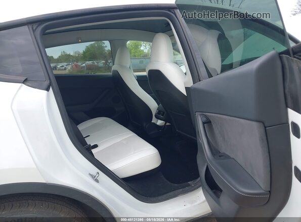 7SAYGDEE8PF773145 2023 TESLA MODEL Y White Vista de la etiqueta del VIN