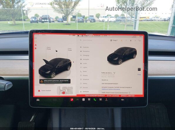 7SAYGDEE8PF949207 2023 TESLA MODEL Y Black 